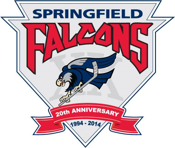 Springfield Falcons 2013 14 Anniversary Logo iron on transfers for T-shirts